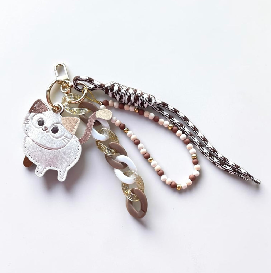 Grigri de sac, porte clés  modèle Cat Kawaii