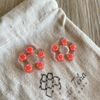 Pampilles fleurs avec ou sans créoles en acier inoxydable modèle Flower power