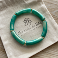 Bracelet élastique tendance perles incurvées modèle Ata