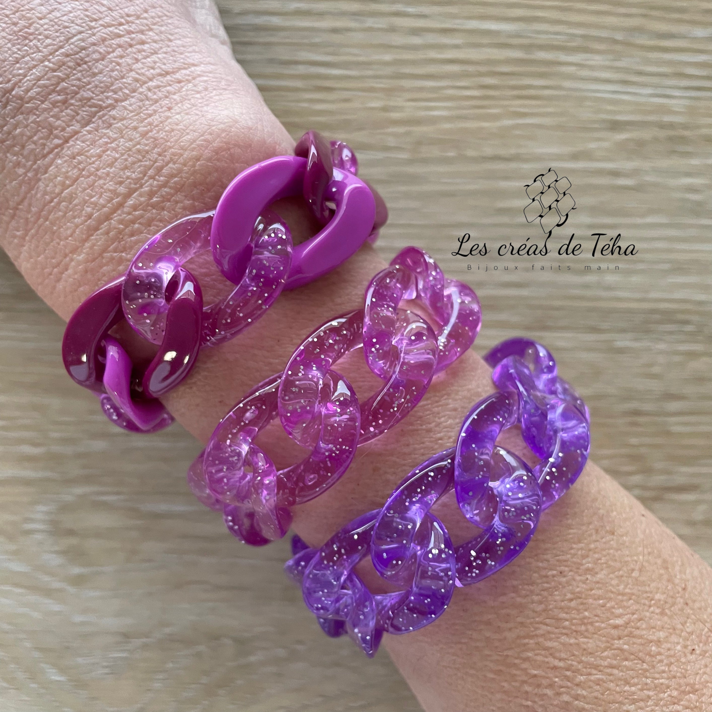 Bracelet tendance grosses mailles modèle Ohéa