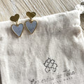 Boucles d'oreilles en acier inoxydable  modèle Aroha