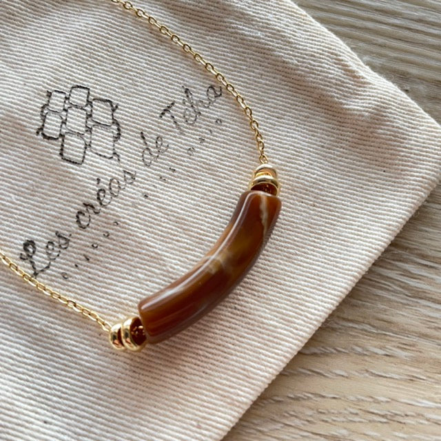 Collier en acier inoxydable modèle Ata