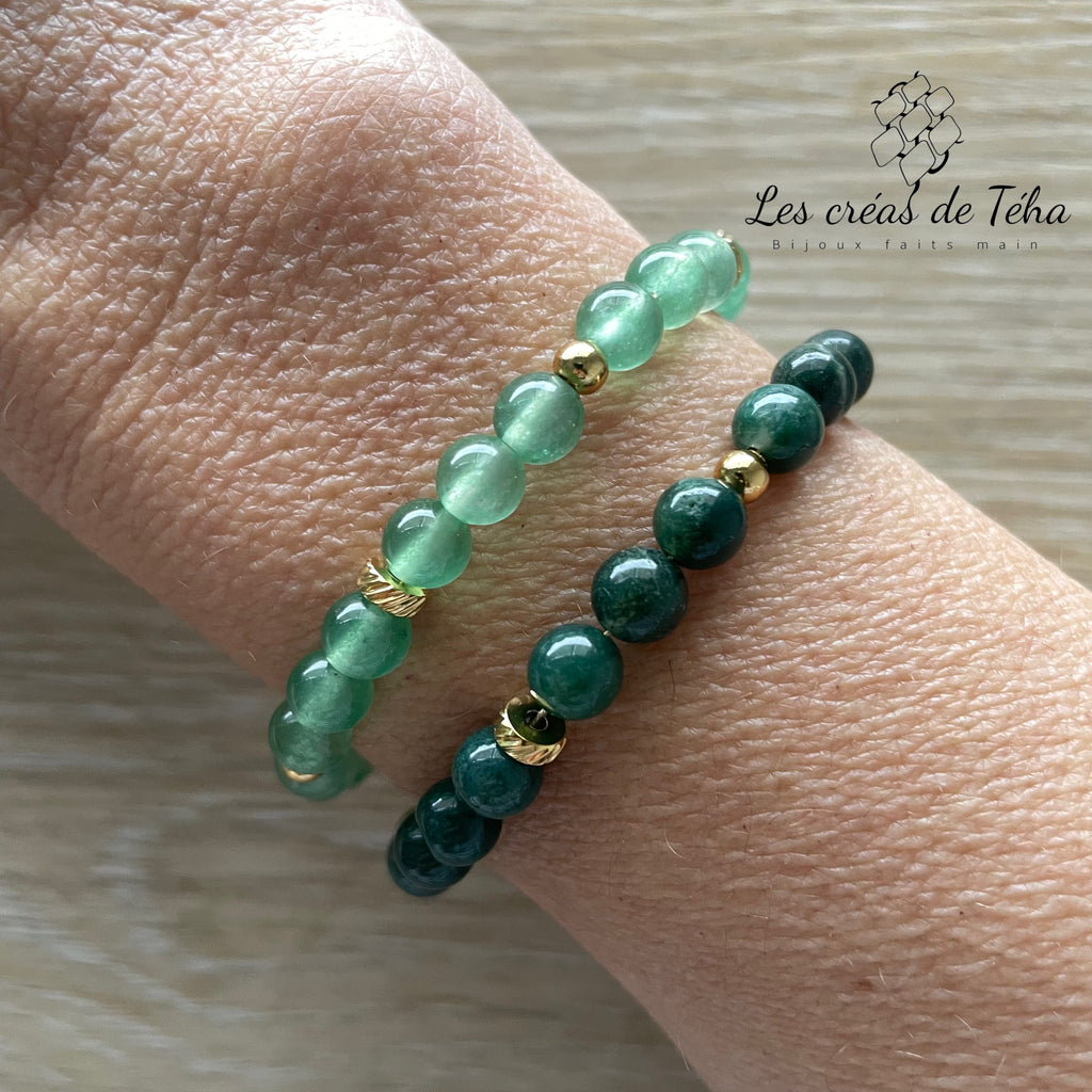 Bracelet en pierres naturelles modèle Aura