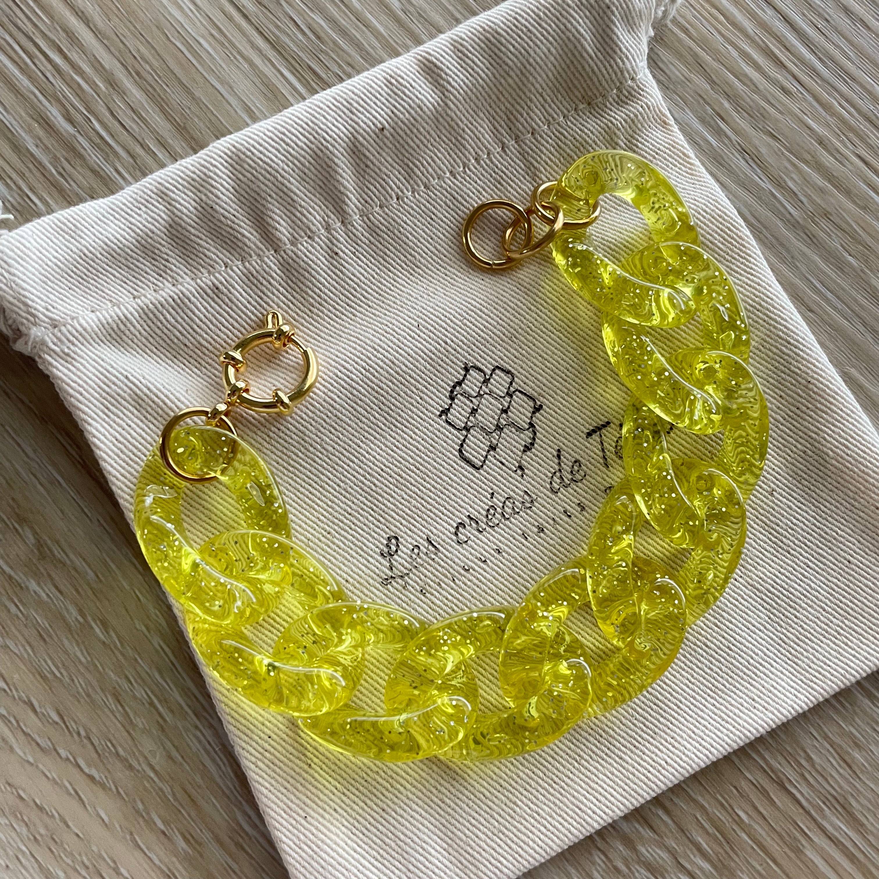 Bracelet tendance grosses mailles modèle Ohéa