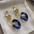 Boucles d’oreilles tendance en grosses mailles modèle Ohéa