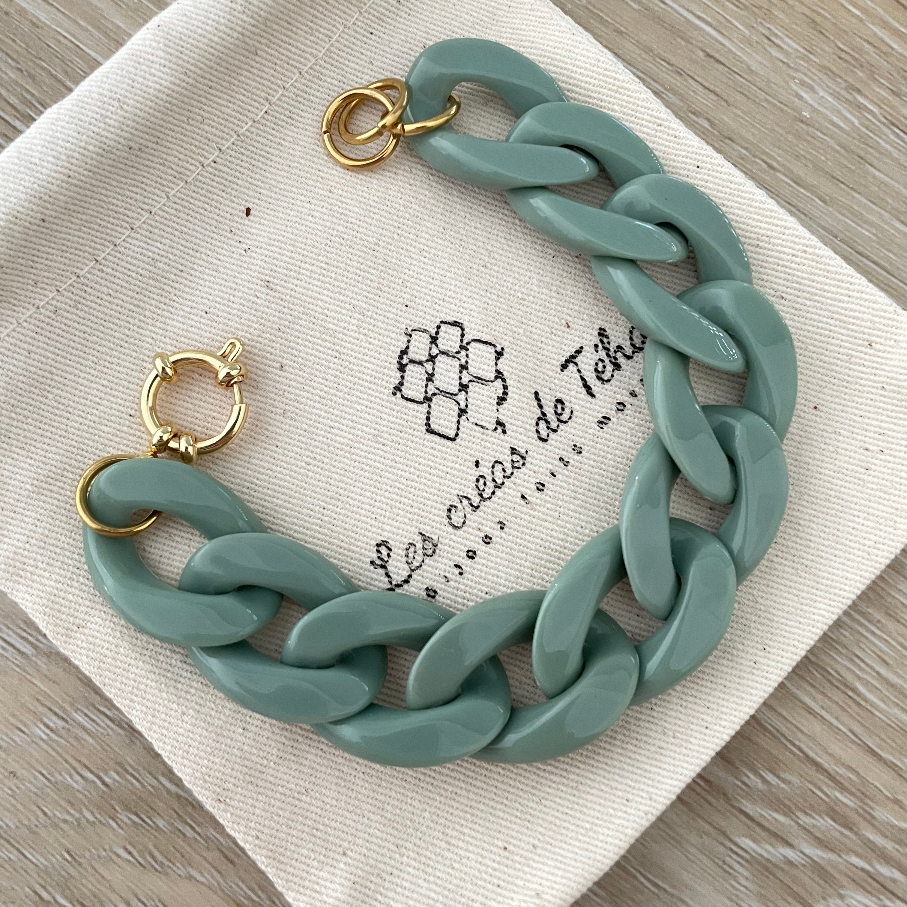 Bracelet tendance grosses mailles modèle Ohéa
