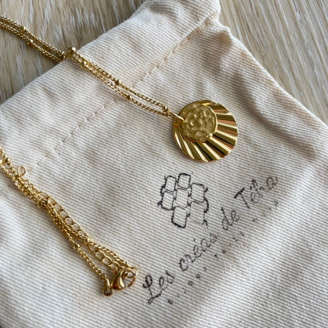Collier en acier inoxydable  modèle Solstice
