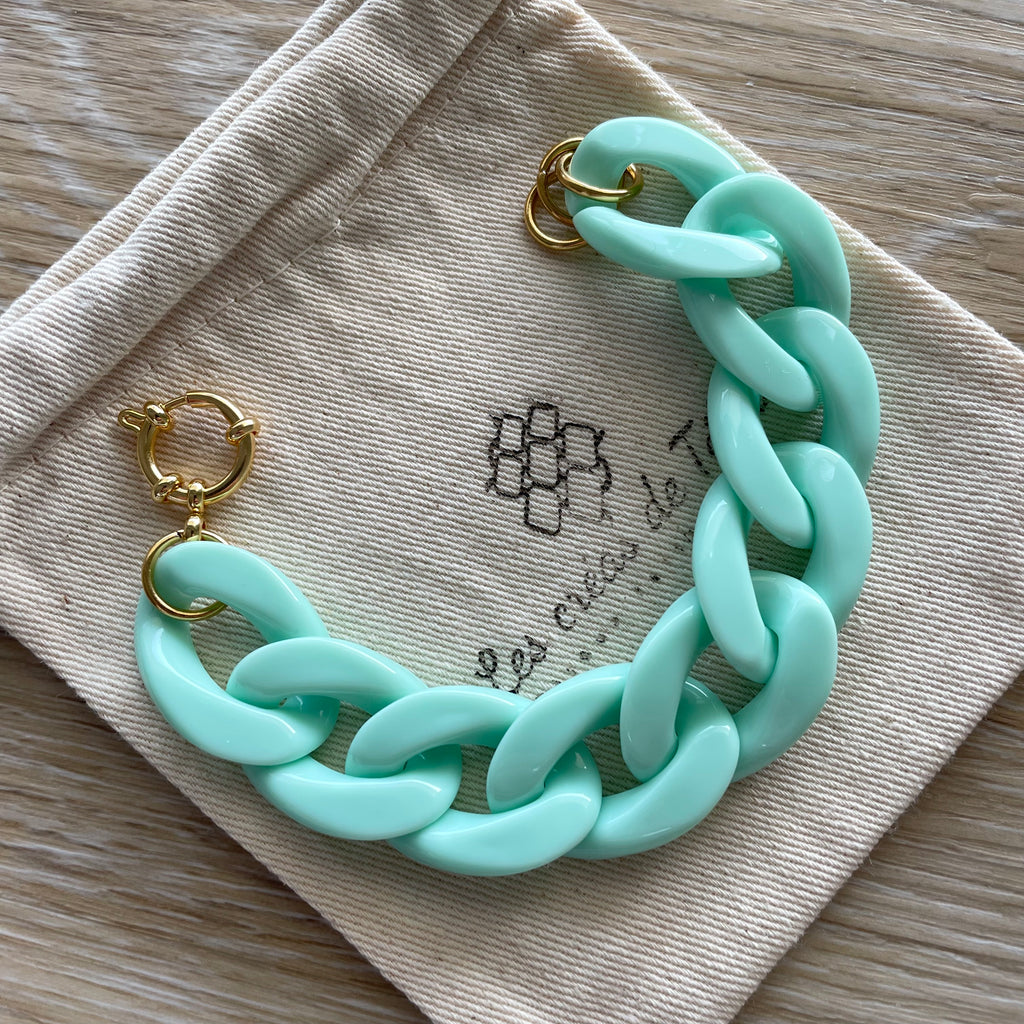 Bracelet tendance grosses mailles modèle Ohéa