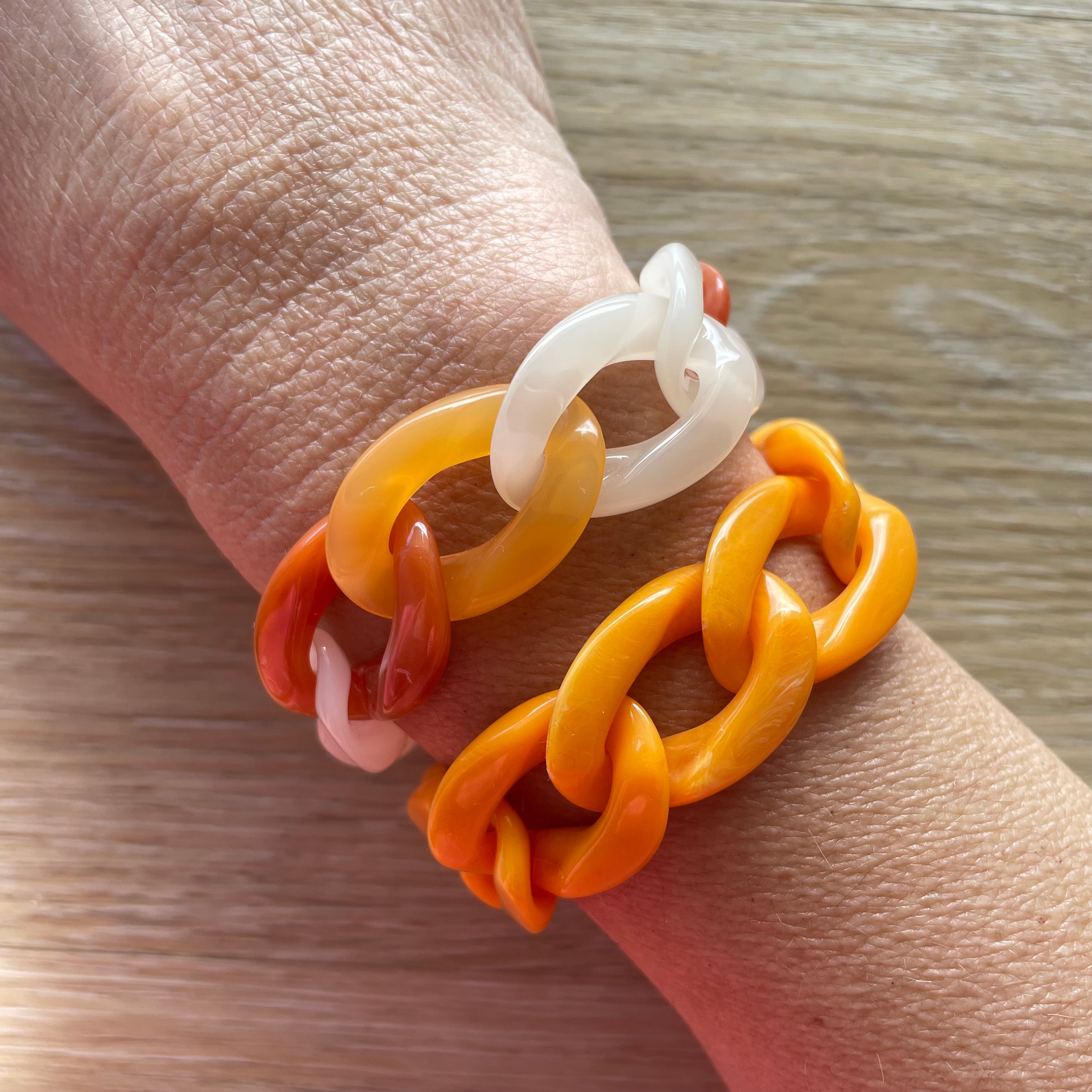 Bracelet tendance grosses mailles modèle Ohéa