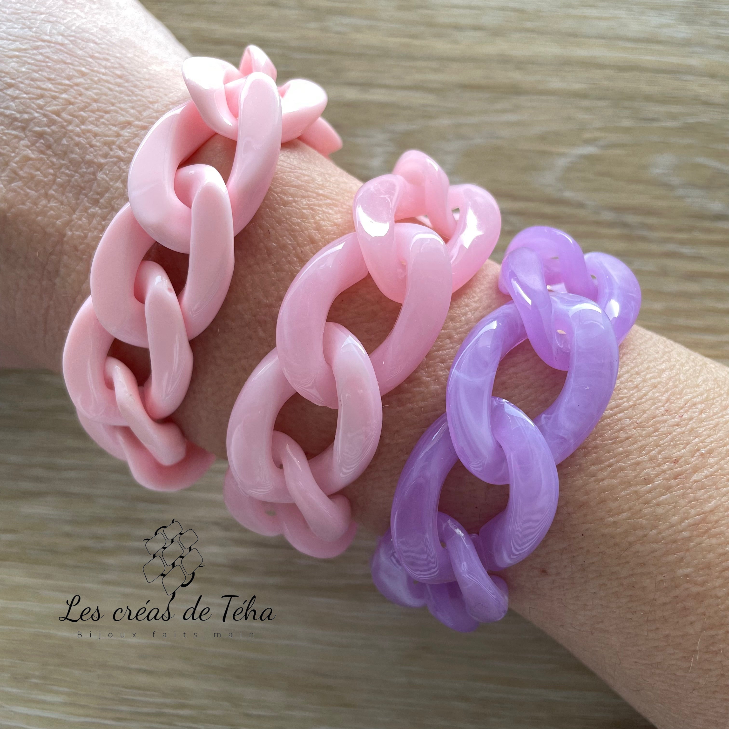 Bracelet tendance grosses mailles modèle Ohéa