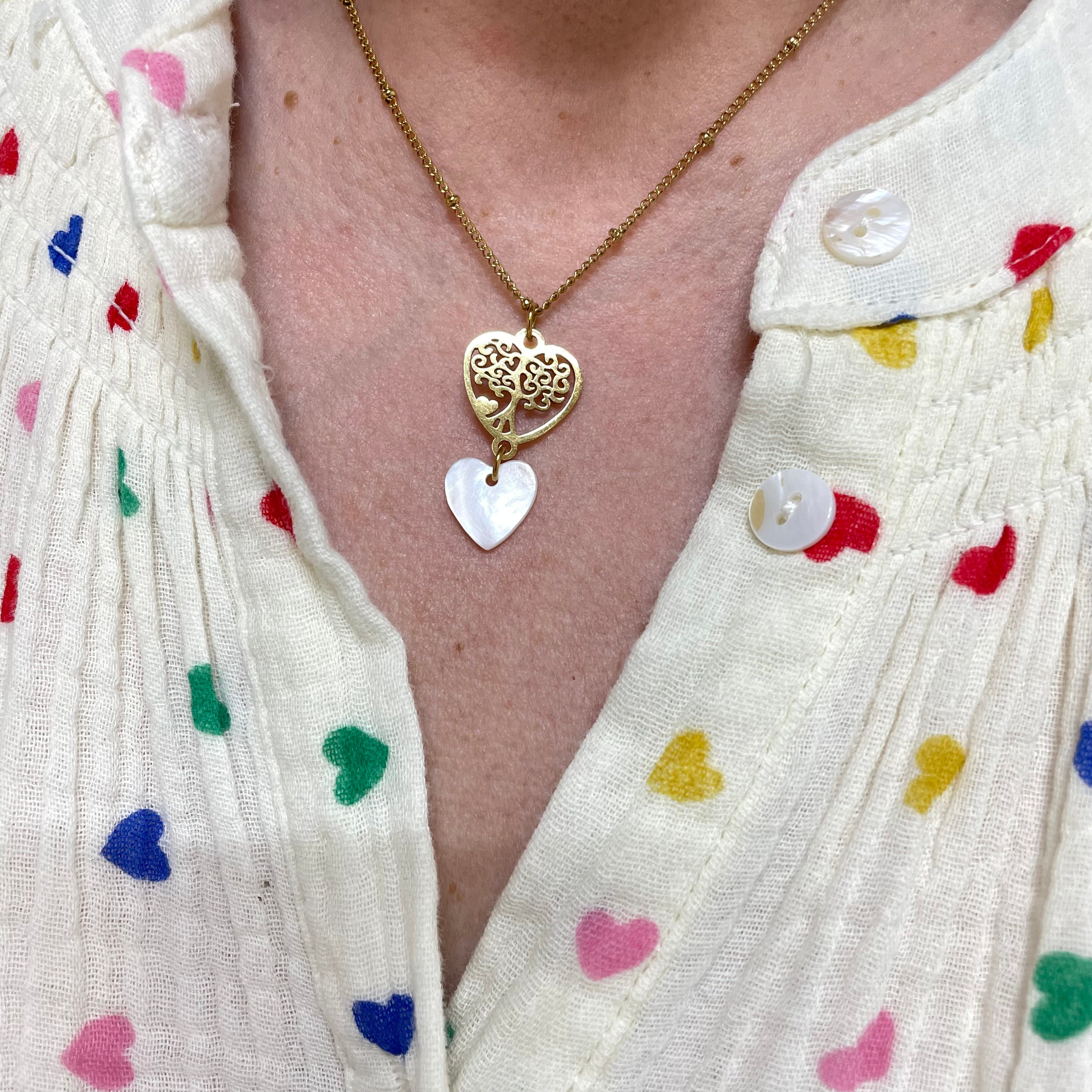 Collier en acier inoxydable  modèle Love