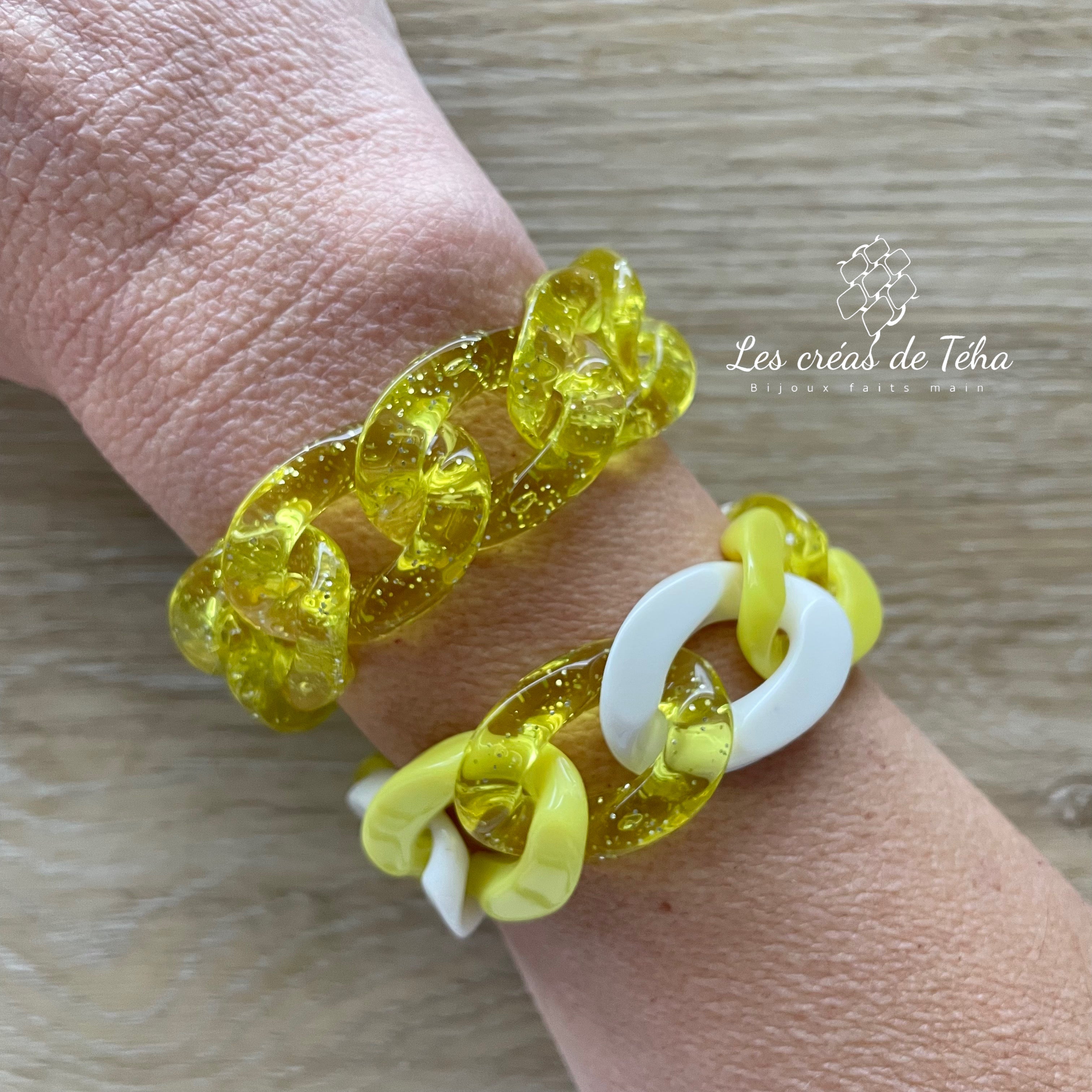 Bracelet tendance grosses mailles modèle Ohéa