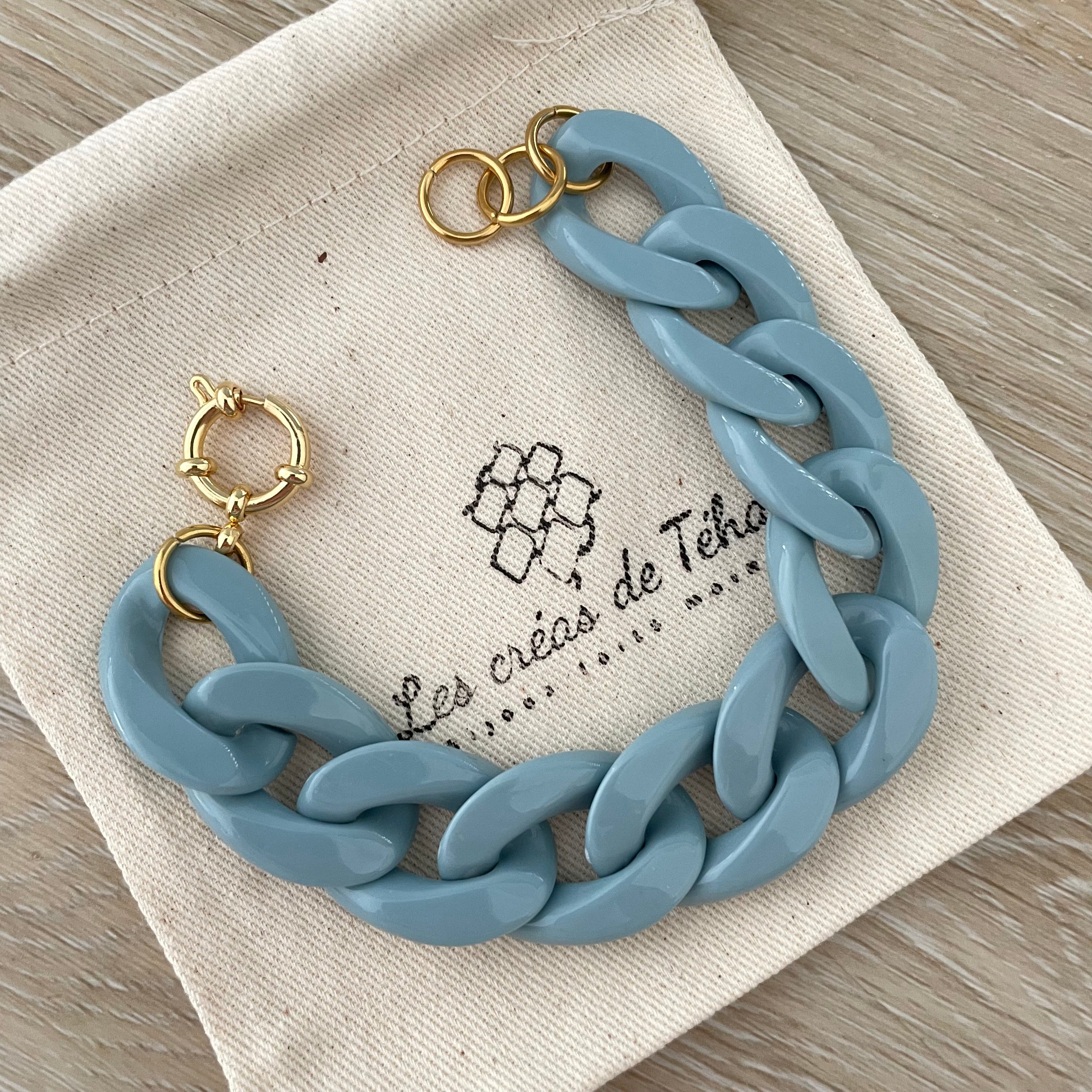 Bracelet tendance grosses mailles modèle Ohéa