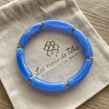 Bracelet élastique tendance perles incurvées modèle Ata