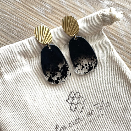 Boucles d’oreilles en  acier inoxydable modèle Māpura
