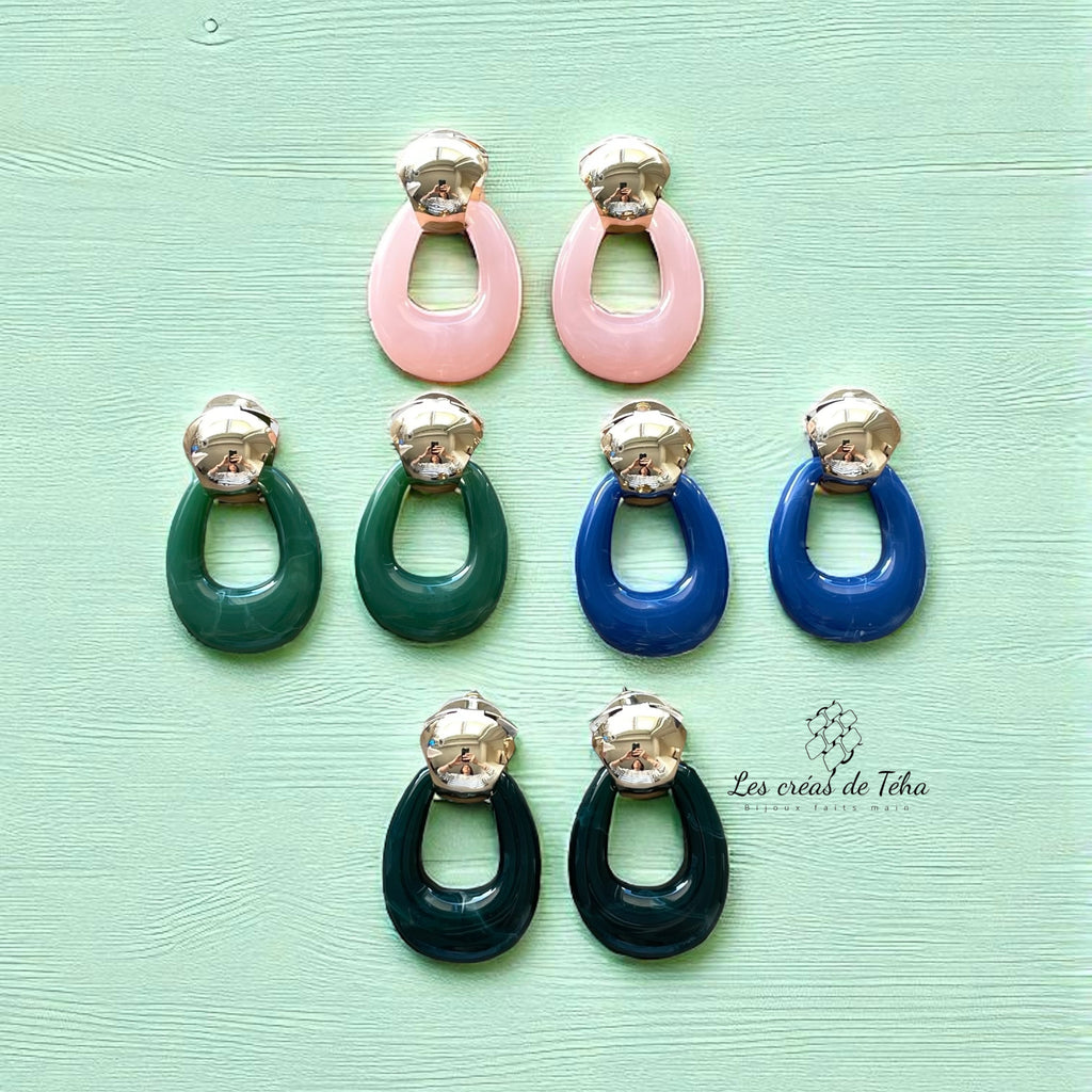 Boucles d’oreilles dorée  modèle Anapa