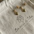 Boucles d’oreilles en acier inoxydable et plaqué or modèle So cute