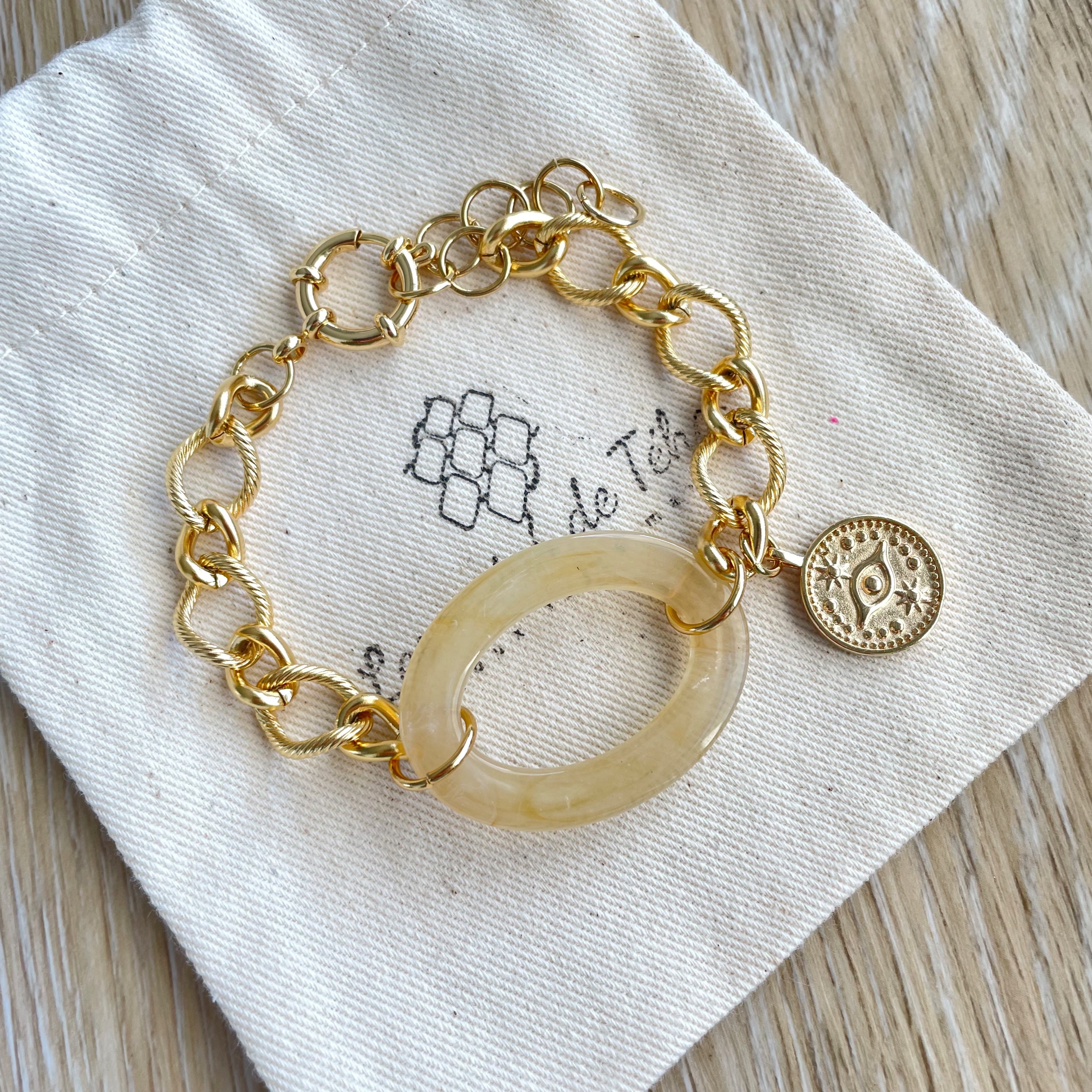 Bracelet tendance acier inoxydable modèle Āuri