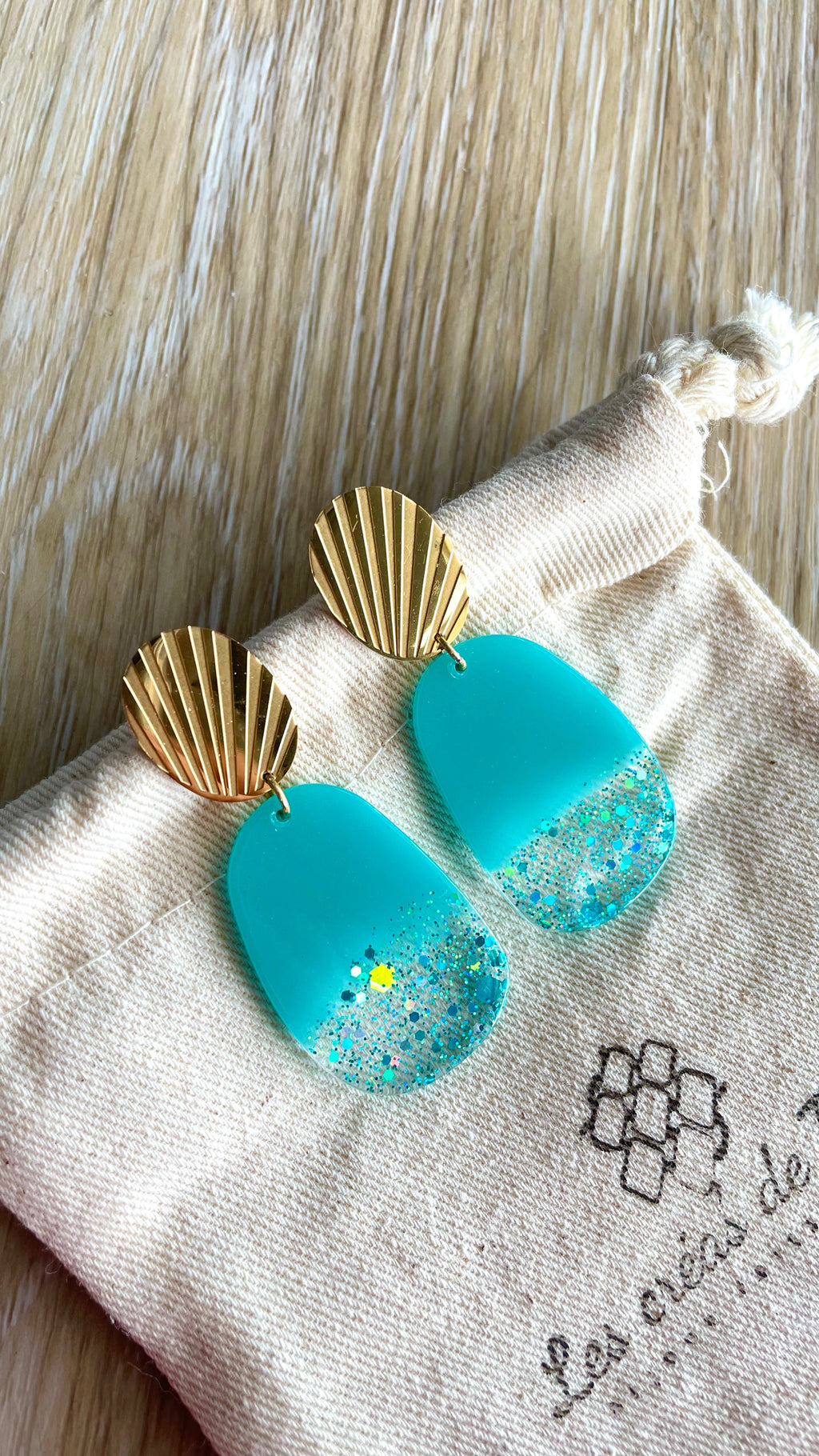 Boucles d’oreilles en  acier inoxydable modèle Māpura