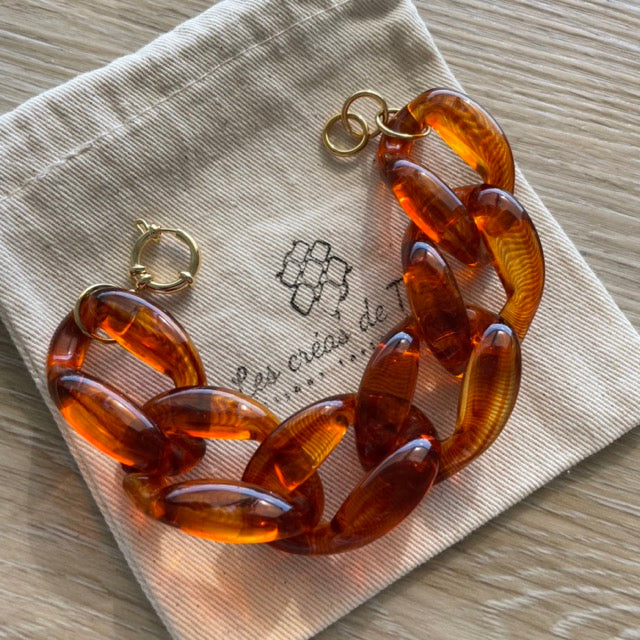 Bracelet tendance grosses mailles  modèle Ohéa