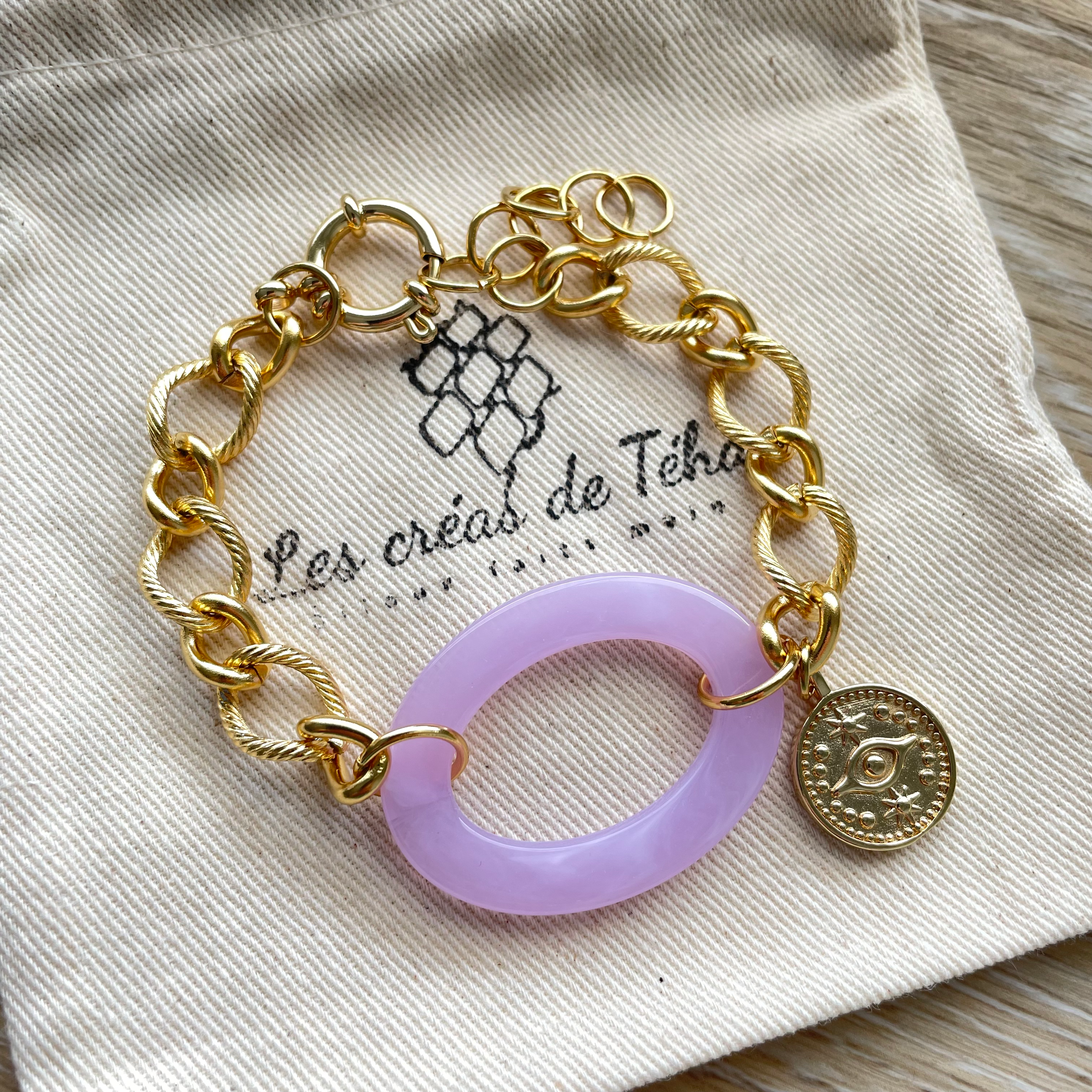 Bracelet tendance acier inoxydable modèle Āuri