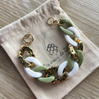 Bracelet tendance grosses mailles modèle Ohéa fauve doré