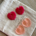 Pampilles interchangeables avec  ou sans créoles modèle Palma collection Octobre rose