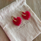 Pampilles interchangeables avec  ou sans créoles modèle Palma collection Octobre rose
